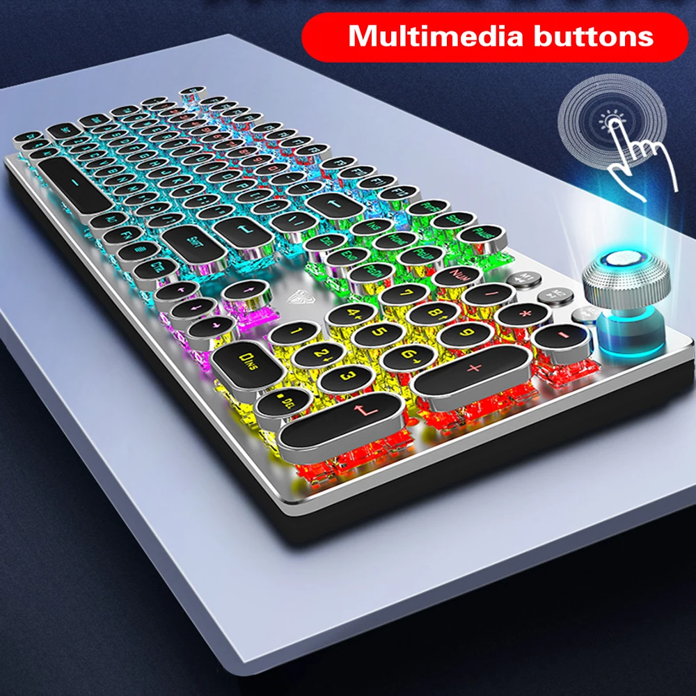 AULA Mechanical Keyboard104 keys Black/Blue/Red/Brown Switch Gaming Keyboards for Tablet Desktop Russian Spanish Hebrew Arabic 
AULA Mechanical Keyboard104 keys Black/Blue/Red/Brown Switch Gaming Keyboards for Tablet Desktop Russian Spanish Hebrew Arabic