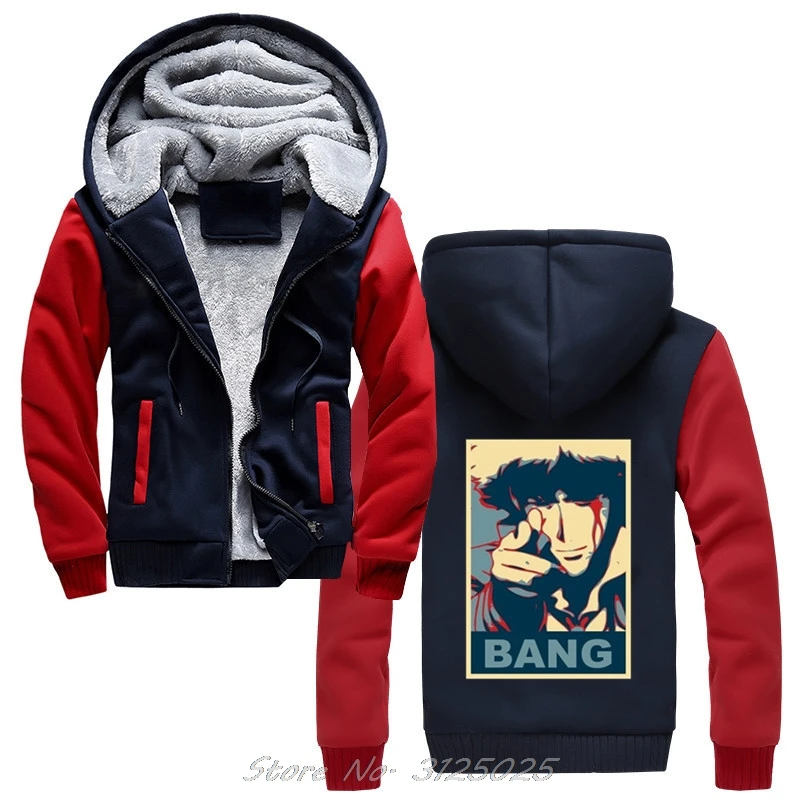 Cowboy Bebop Hoodies For Men Bang Spike Spiegel Novelty Hoodie Men Winter Warm Thick Zipper Sweatshirt Coat
Cowboy Bebop Hoodies For Men Bang Spike Spiegel Novelty Hoodie Men Winter Warm Thick Zipper Sweatshirt Coat