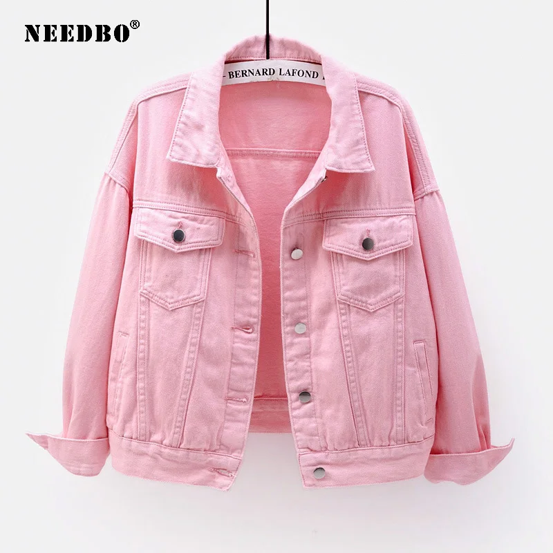 Women Plus Size Denim Jacket Spring Autumn Short Coat Outwear Turn Down Collar Tops S-3XL Long Sleeve Solid Overcoat Ladies
Women Plus Size Denim Jacket Spring Autumn Short Coat Outwear Turn Down Collar Tops S-3XL Long Sleeve Solid Overcoat Ladies