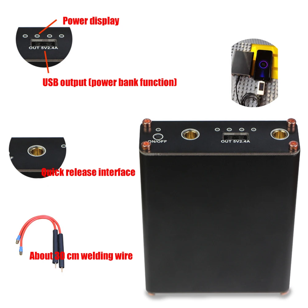 Portable Mini Spot Welding Machine for 18650 Lithium Battery Spot Welder Power Bank DIY Adjustable 5 Gears Welding Tool Kit
Portable Mini Spot Welding Machine for 18650 Lithium Battery Spot Welder Power Bank DIY Adjustable 5 Gears Welding Tool Kit