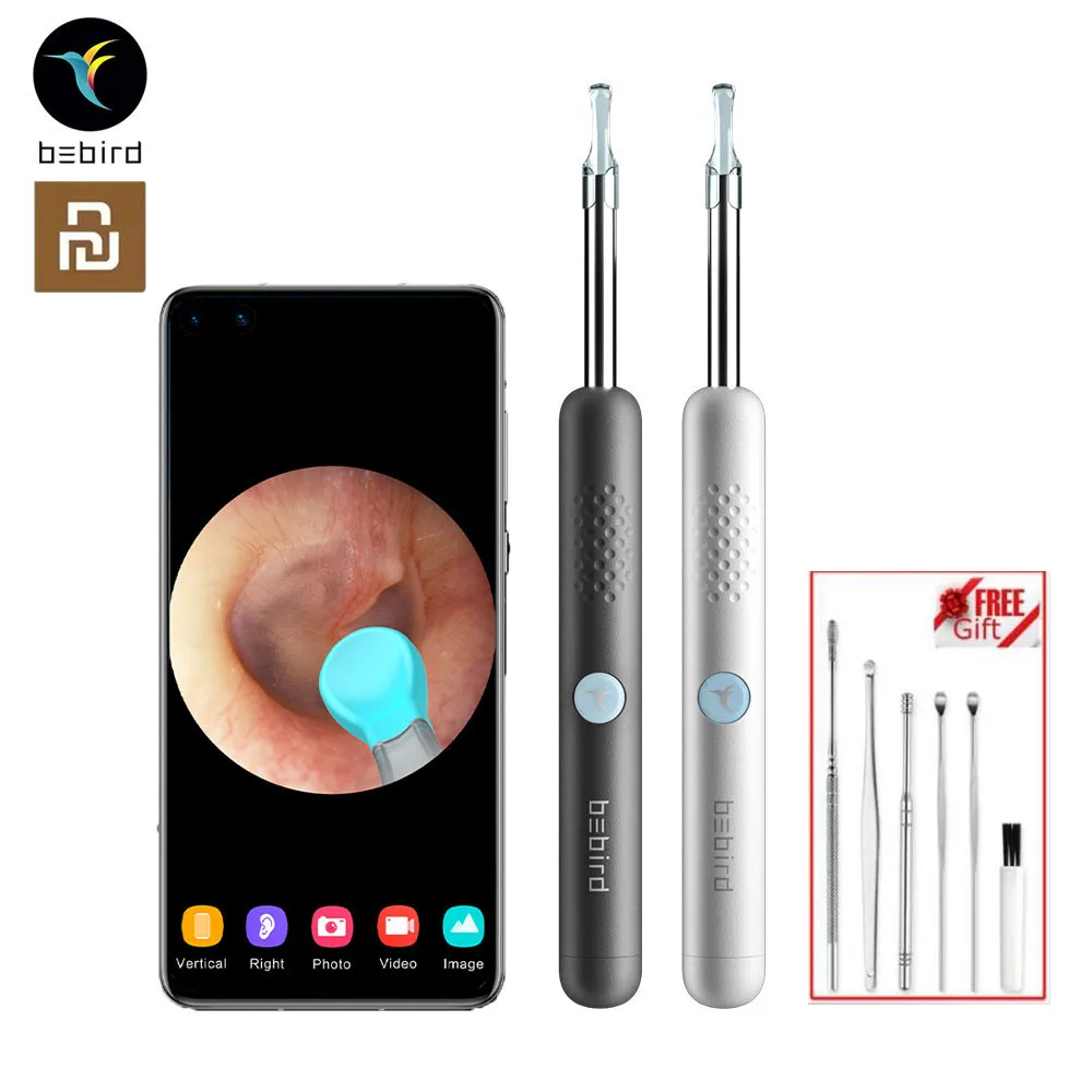 Youpin Bebird R1 Smart Visual Ear Sticks Endoscope 300W High Precision Earpick Mini Camera Otoscope Health Care Ear Cleaner 
Youpin Bebird R1 Smart Visual Ear Sticks Endoscope 300W High Precision Earpick Mini Camera Otoscope Health Care Ear Cleaner
