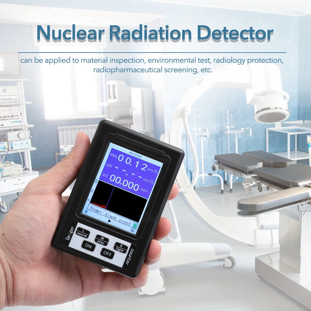 BR-9B Portable Digital Radiation Dosimeter Handheld Nuclear Radiation Detector Geiger Counter Semi-functional Type Marble Tester
BR-9B Portable Digital Radiation Dosimeter Handheld Nuclear Radiation Detector Geiger Counter Semi-functional Type Marble Tester