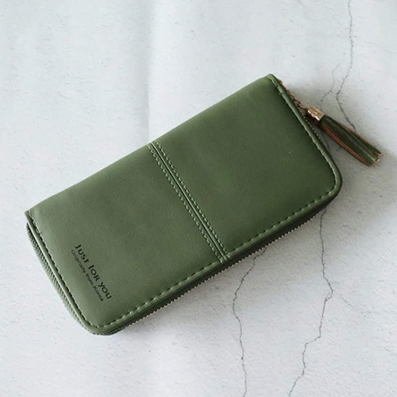 Female Wallet PU Leather Long Purse Black/Pink/Blue/Green/Dark Gray Famous Brand Designer Wallet Women 2021 Quality Female Purse
Female Wallet PU Leather Long Purse Black/Pink/Blue/Green/Dark Gray Famous Brand Designer Wallet Women 2021 Quality Female Purse
