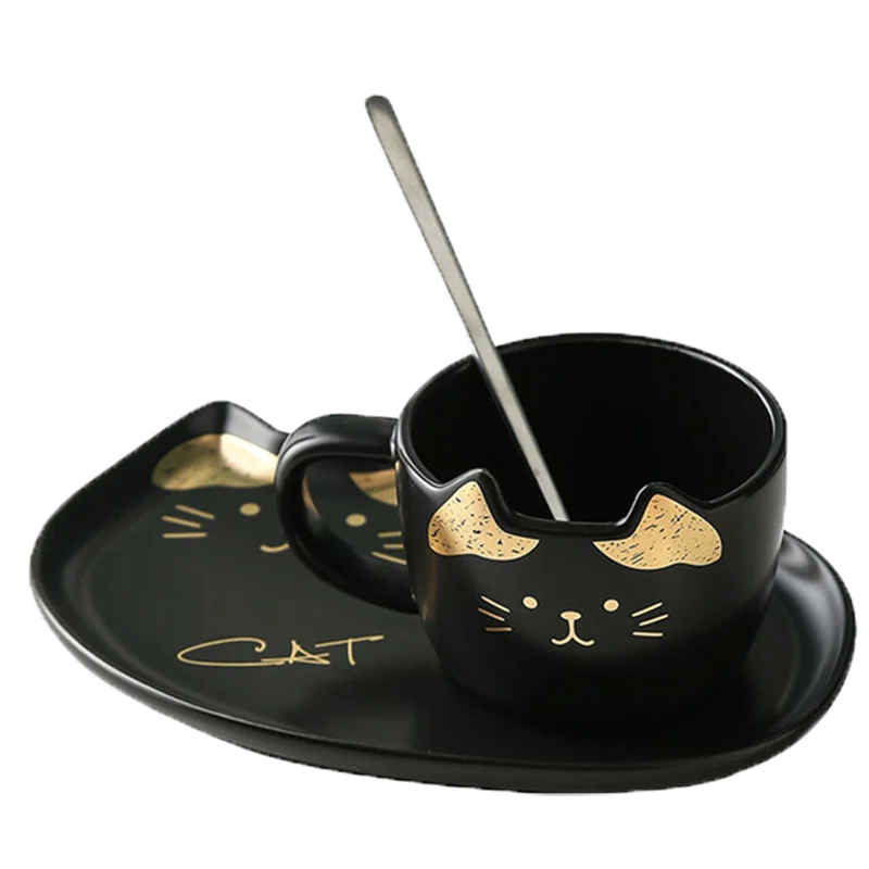Cute Cat Ceramics Coffee Mug Set Handgrip Animal Mugs With Tray Creative Drinkware Coffee Tea Cups Novelty Milk Cup Breakfast
Cute Cat Ceramics Coffee Mug Set Handgrip Animal Mugs With Tray Creative Drinkware Coffee Tea Cups Novelty Milk Cup Breakfast