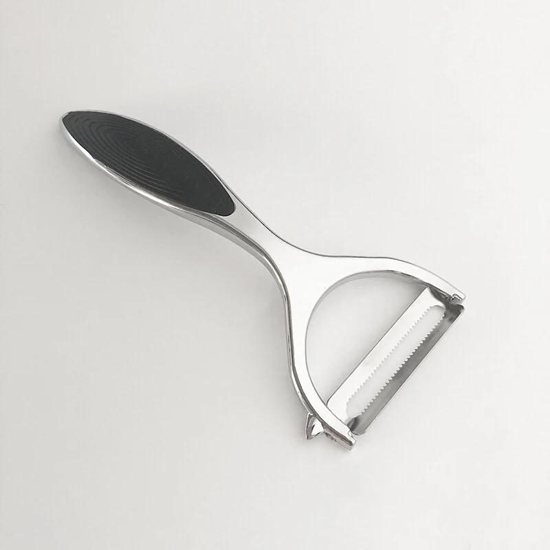 Stainless Steel Peeler Multifunctional Carrot and Potato Peeler Flat Serrated Blade Vegetable and Fruit Peeler Peeling Tool
Stainless Steel Peeler Multifunctional Carrot and Potato Peeler Flat Serrated Blade Vegetable and Fruit Peeler Peeling Tool