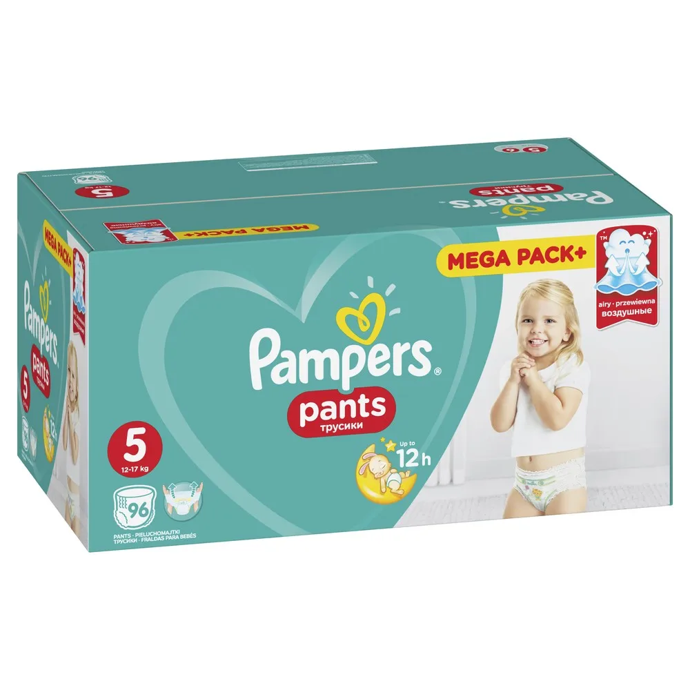 Подгузники трусики PAMPERS Pants Junior 12 17 кг Mega 96|Одноразовые подгузники| |