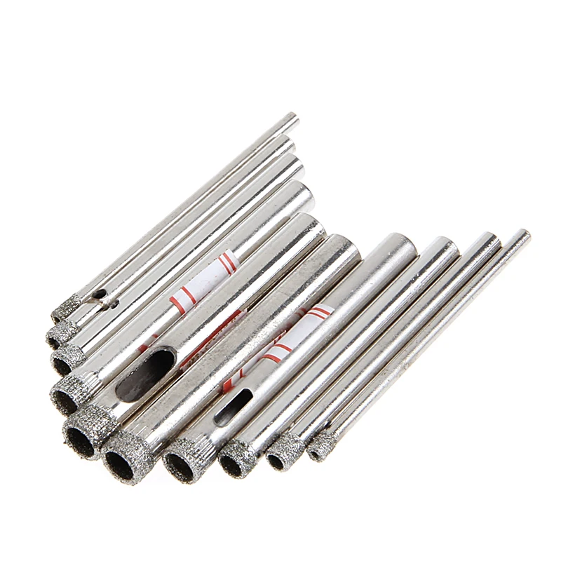 10Pcs 3-7mm Diamond Coated Core Saw Hole Drill Tool Set For Glass Marble Tiles 40JE
10Pcs 3-7mm Diamond Coated Core Saw Hole Drill Tool Set For Glass Marble Tiles 40JE