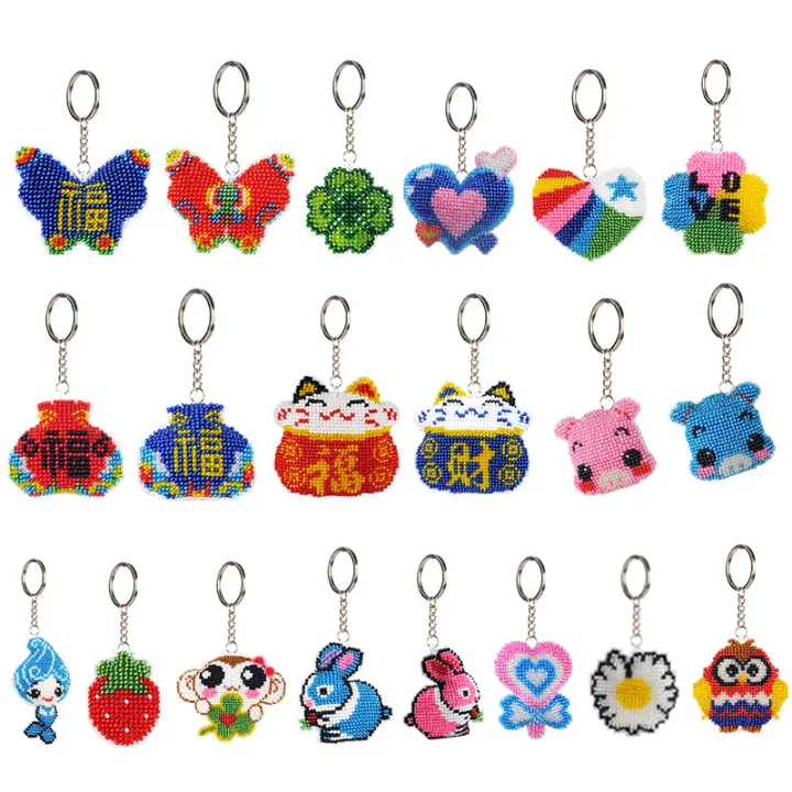 DIY Needlework Kit Stamped Strawberry Craft Bead Cross Stitch Keychain Set Full Beaded Embroidery Keychain Kids Toy Keyring
DIY Needlework Kit Stamped Strawberry Craft Bead Cross Stitch Keychain Set Full Beaded Embroidery Keychain Kids Toy Keyring
