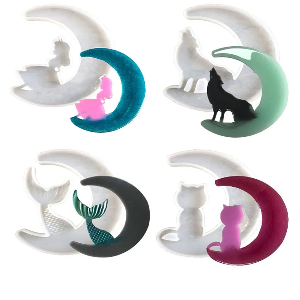Moon Cat Mermaid Epoxy Resin Molds Unicorn Angel Ultraviolet Resin Molds Silicone For DIY Jewelry Making Findings Silicone Mould
Moon Cat Mermaid Epoxy Resin Molds Unicorn Angel Ultraviolet Resin Molds Silicone For DIY Jewelry Making Findings Silicone Mould