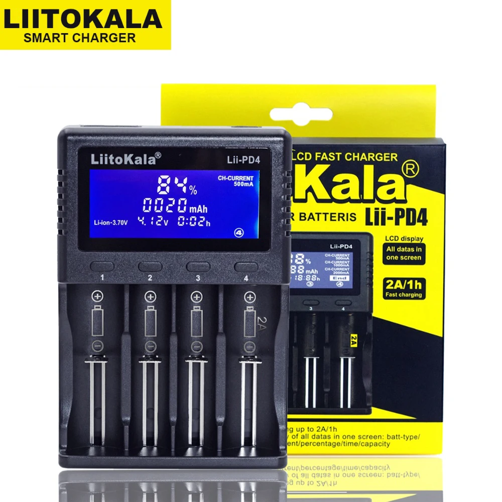 2021 LiitoKala Lii-500S Lii-PD4 18650 battery charger For 18650 26650 21700 batteries Test the battery capacity Touch control
2021 LiitoKala Lii-500S Lii-PD4 18650 battery charger For 18650 26650 21700 batteries Test the battery capacity Touch control
