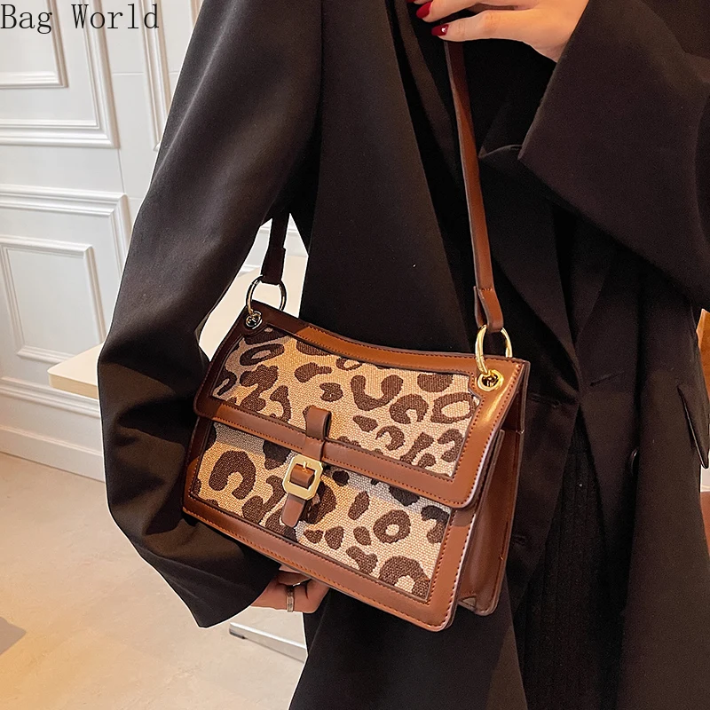New Fashion All-Match Leopard Crossbody Bags Niche One-Shoulder Small Square Bag
New Fashion All-Match Leopard Crossbody Bags Niche One-Shoulder Small Square Bag
