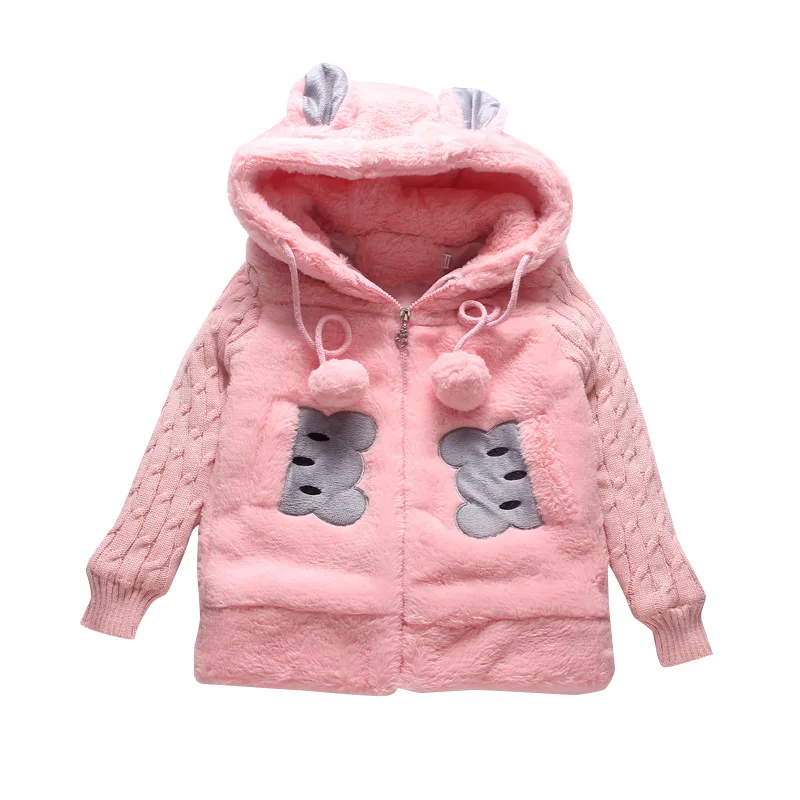 Мультяшная детская одежда пальто мягкая теплая зимняя верхняя для девочек