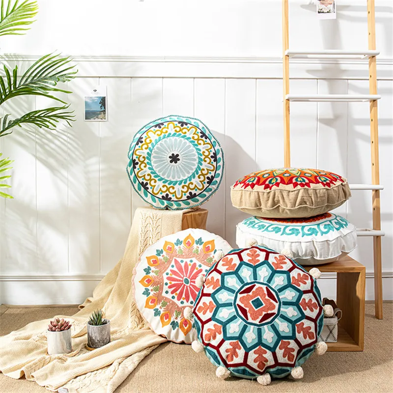 Роскошные наволочки круглой формы с вышивкой, модная искусственная подушка в стиле бохо с цветами для дивана, спальни
Роскошные наволочки круглой формы с вышивкой, модная искусственная подушка в стиле бохо с цветами для дивана, спальни