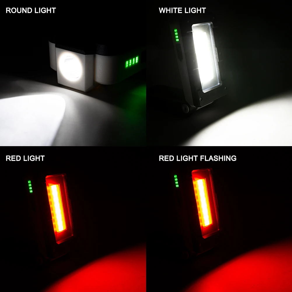 COB LED Work Light USB Rechargeable Flashlight With Built-In Battery Multi Function Folding Camping Torch Flashlight
COB LED Work Light USB Rechargeable Flashlight With Built-In Battery Multi Function Folding Camping Torch Flashlight