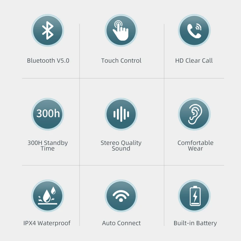 AWEI T29 TWS True Wireless Bluetooth Earphones With Mic Clean Stereo Sound Touch Control For Phone Laptop
AWEI T29 TWS True Wireless Bluetooth Earphones With Mic Clean Stereo Sound Touch Control For Phone Laptop