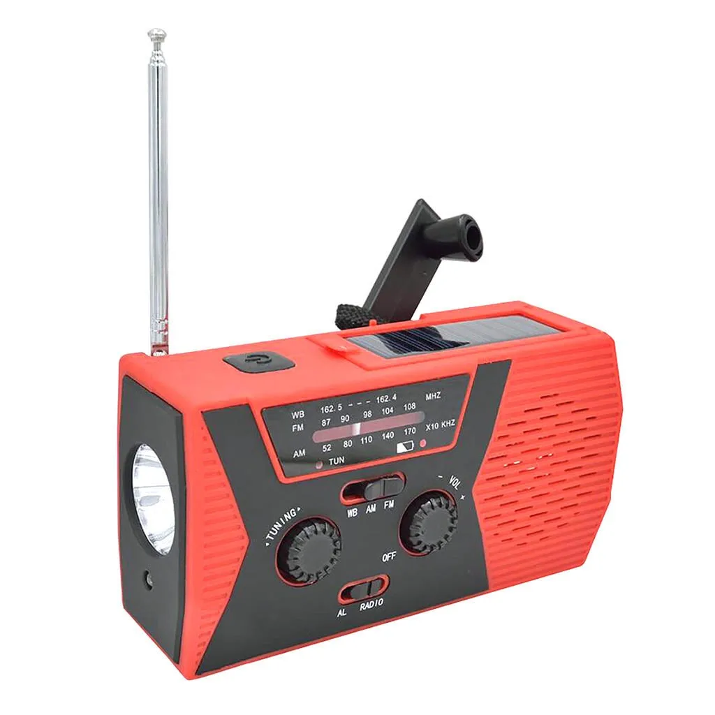 Ouhaobin 2000mAh солнечное радио портативное FM погодное для наружного и домашнего