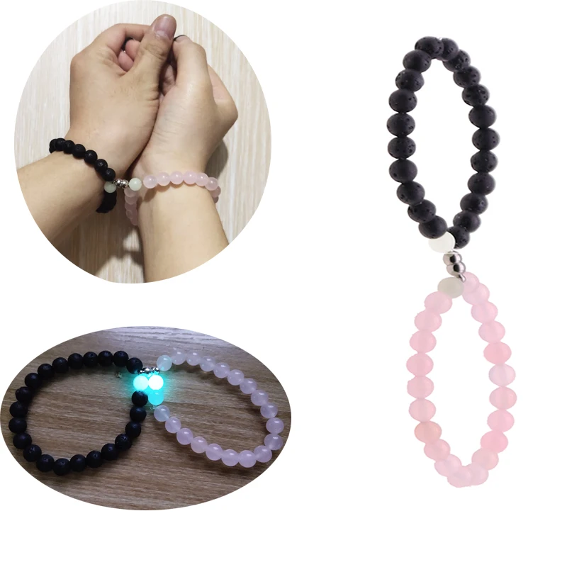 Vintage Natural Stone Bracelet Magnetic Couple Bracelet Luminous Bead Bracelet Gift Couple Jewelry
Vintage Natural Stone Bracelet Magnetic Couple Bracelet Luminous Bead Bracelet Gift Couple Jewelry