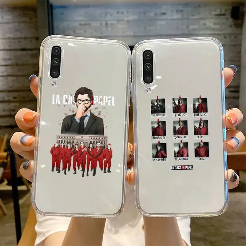 Money Heist La casa de papel Phone Case Transparent For Samsung Galaxy A S Note 9 10 51 50 71 70 80 20 21 30s ultra plus
Money Heist La casa de papel Phone Case Transparent For Samsung Galaxy A S Note 9 10 51 50 71 70 80 20 21 30s ultra plus