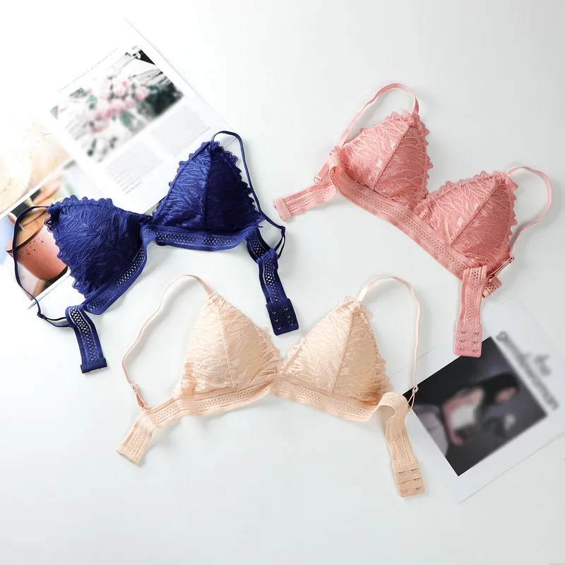Women French Style Deep V Lace Bras Triangle Cup Bralette Wireless Push Up Bra Thin Soft Underwear Sexy Lingerie
Women French Style Deep V Lace Bras Triangle Cup Bralette Wireless Push Up Bra Thin Soft Underwear Sexy Lingerie