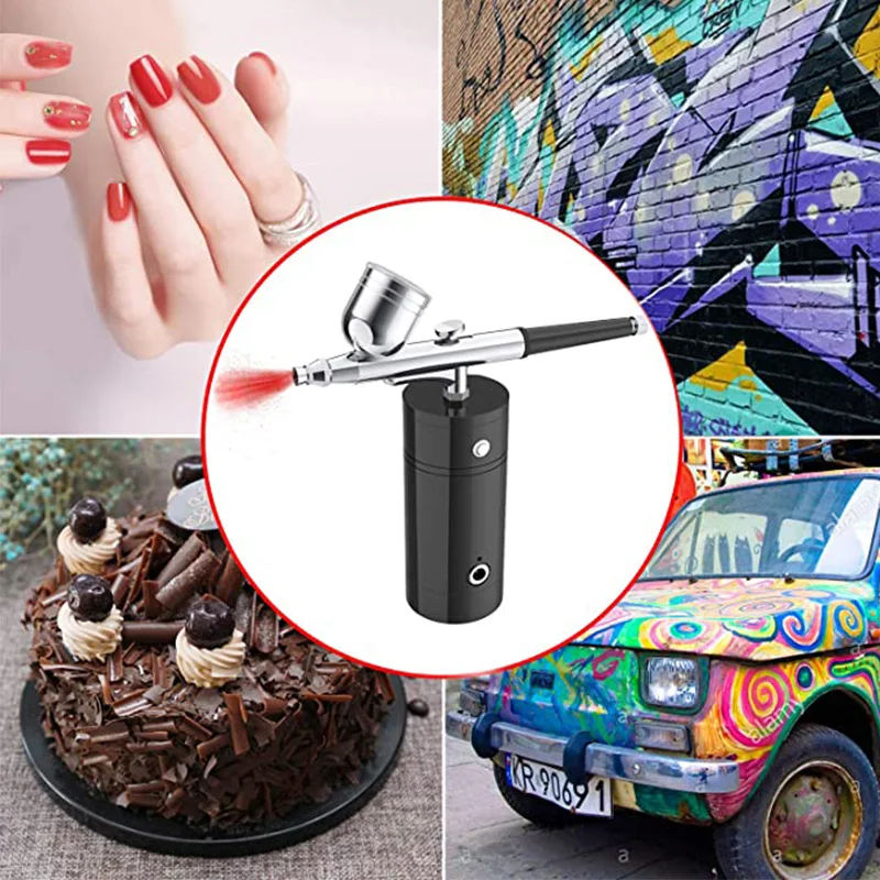 Portable Handheld Airbrush Gun Cordless airbrush set is suitable for cosmetics, tattoos, nail art, facial paint, cake decoration
Portable Handheld Airbrush Gun Cordless airbrush set is suitable for cosmetics, tattoos, nail art, facial paint, cake decoration