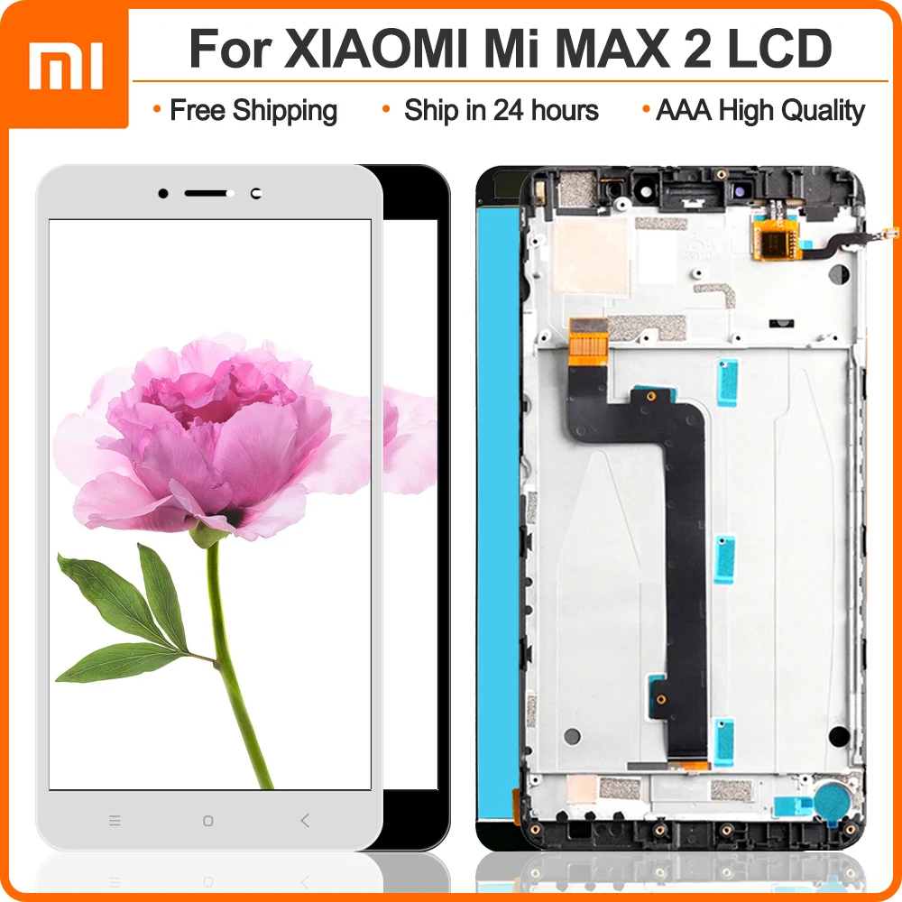 Для XiaoMi MI MAX 2 ЖК дисплей + сенсорный экран дигитайзер сборка Замена для MAX2 сотовый