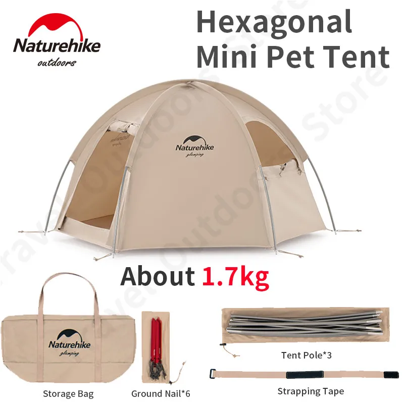 Naturehike KR 4 сезонная палатка для домашних животных 1,7 кг Сверхлегкая портативная шестиугольная мини-палатка для кошек/собак из хлопчатобумажн...
Naturehike KR 4 сезонная палатка для домашних животных 1,7 кг Сверхлегкая портативная шестиугольная мини-палатка для кошек/собак из хлопчатобумажн...