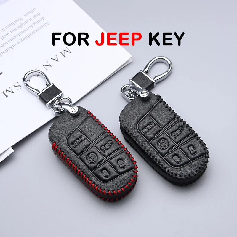 Genuine Leather Car Key Case Cover For Jeep Cherokee Liberty Renegade Compass Patriot Anti-wear Protective Key Shell Car Styling
Genuine Leather Car Key Case Cover For Jeep Cherokee Liberty Renegade Compass Patriot Anti-wear Protective Key Shell Car Styling