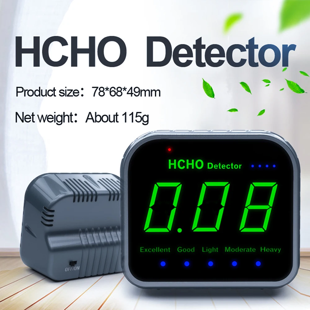 Детектор KINGNEED HCHO, лазерный датчик качества воздуха, Высокоточный ЖК-дисплей 
Детектор KINGNEED HCHO, лазерный датчик качества воздуха, Высокоточный ЖК-дисплей