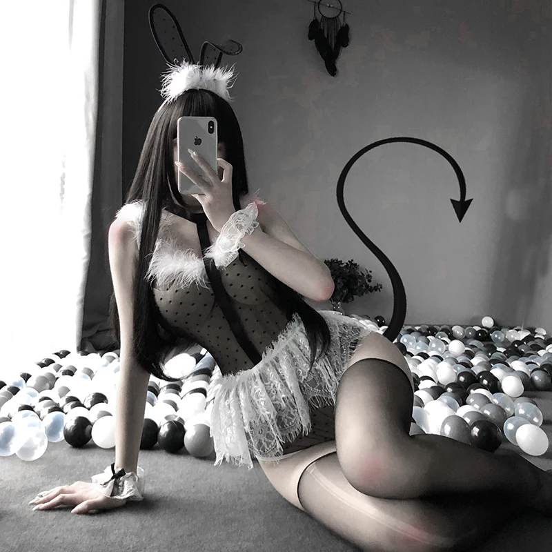 Sexy Lingerie Maid Bunny Uniform Rabbit Girl Cosplay Babydoll Costumes Erotic Bodysuit Party Haloween Costumes Maid Dress
Sexy Lingerie Maid Bunny Uniform Rabbit Girl Cosplay Babydoll Costumes Erotic Bodysuit Party Haloween Costumes Maid Dress