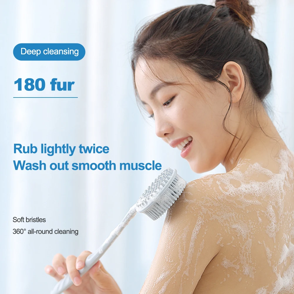 2 In 1 Multifunctional Brush for Silicone Body Long Handle Double-sided Bath Brush Back Massage Exfoliation Wisp for Body
2 In 1 Multifunctional Brush for Silicone Body Long Handle Double-sided Bath Brush Back Massage Exfoliation Wisp for Body