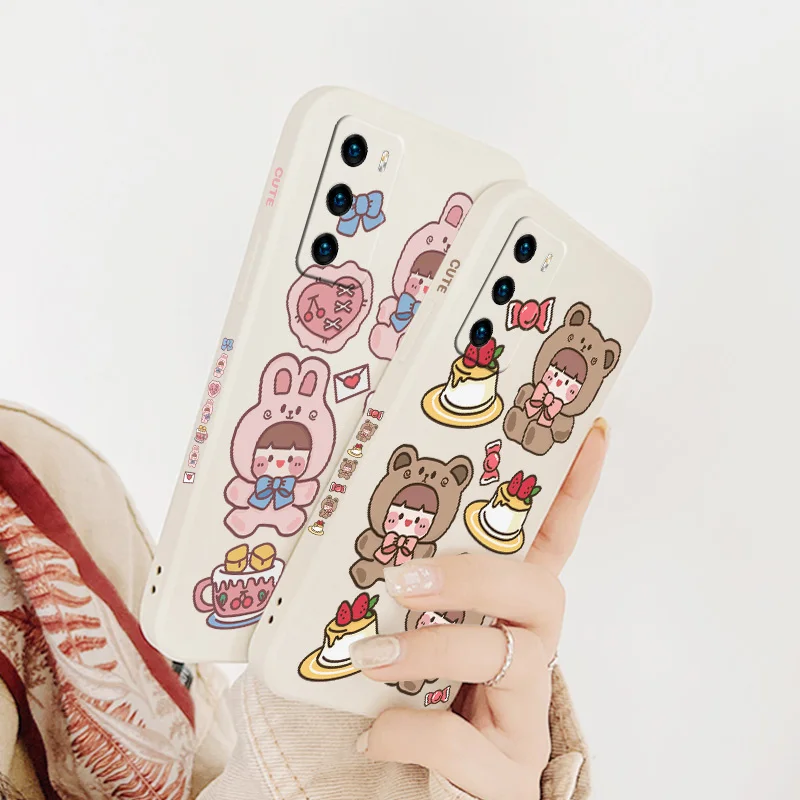 Love Cake Phone Case For Huawei P40 P40Lite P30 P20 Mate 40 40Pro 30 20 Pro Lite P Smart 2021 Y7a Liquid Silicone Cover
Love Cake Phone Case For Huawei P40 P40Lite P30 P20 Mate 40 40Pro 30 20 Pro Lite P Smart 2021 Y7a Liquid Silicone Cover