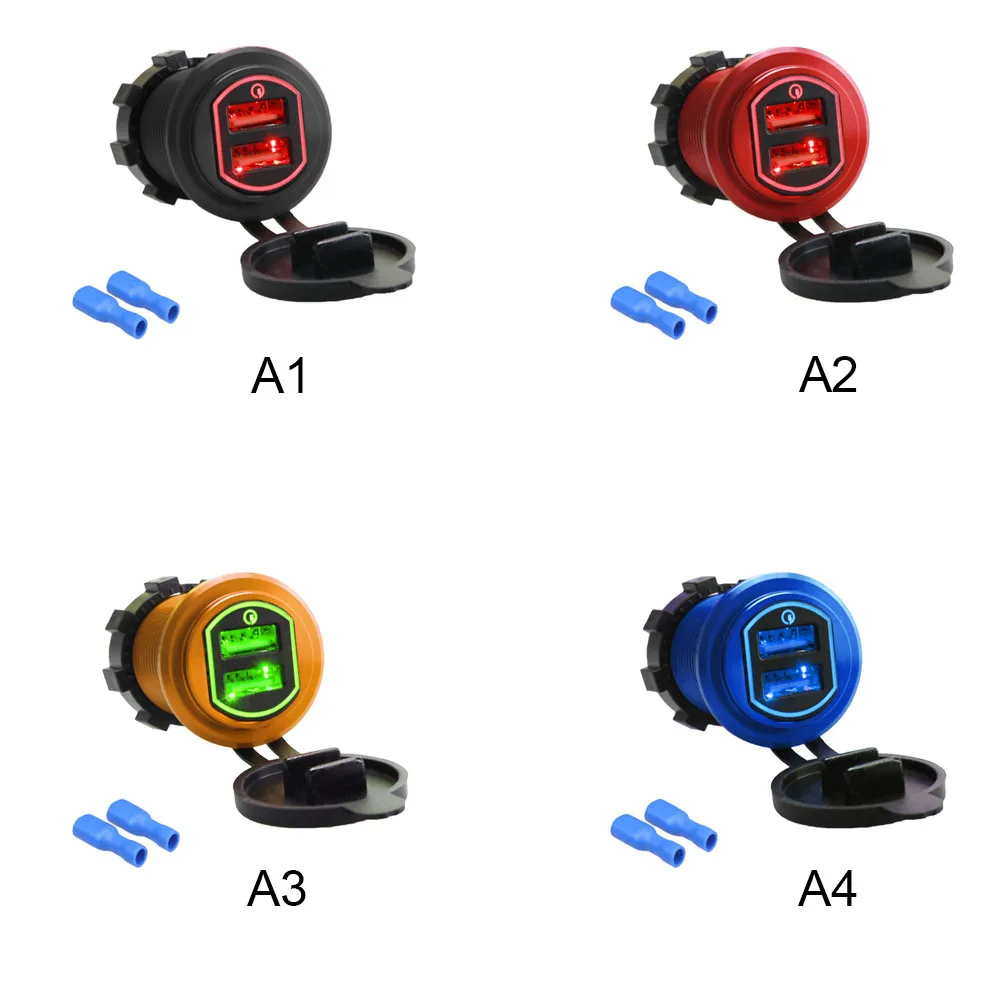 12-24V QC3.0 18W Dual USB Car Charger Waterproof Car Motorcycle Ignition Lighter Socket Charger
12-24V QC3.0 18W Dual USB Car Charger Waterproof Car Motorcycle Ignition Lighter Socket Charger