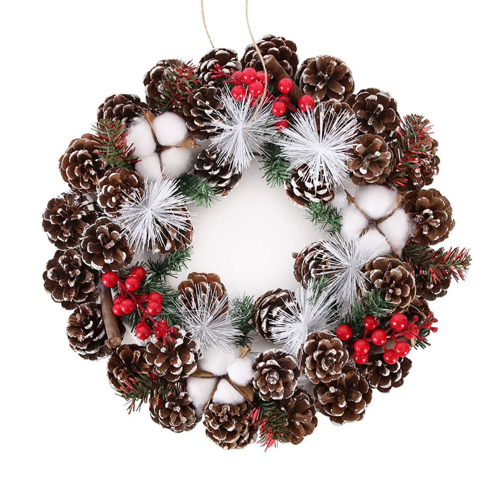 Christmas Pine Cone Wreath Garlands Decorations Unique Design Xmas 38cm Natural Pinecone Hanging Pendants Artificial Flowers
Christmas Pine Cone Wreath Garlands Decorations Unique Design Xmas 38cm Natural Pinecone Hanging Pendants Artificial Flowers
