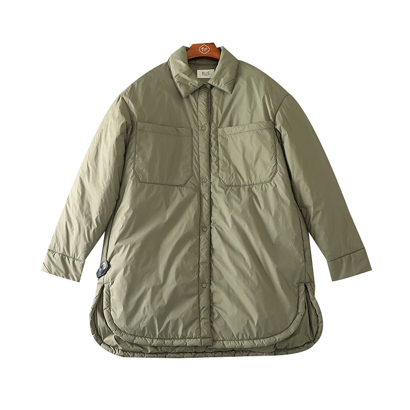 Куртка женская хлопковая в стиле оверсайз, теплая винтажная верхняя одежда, свободная парка, Осень-зима 2021 
Куртка женская хлопковая в стиле оверсайз, теплая винтажная верхняя одежда, свободная парка, Осень-зима 2021