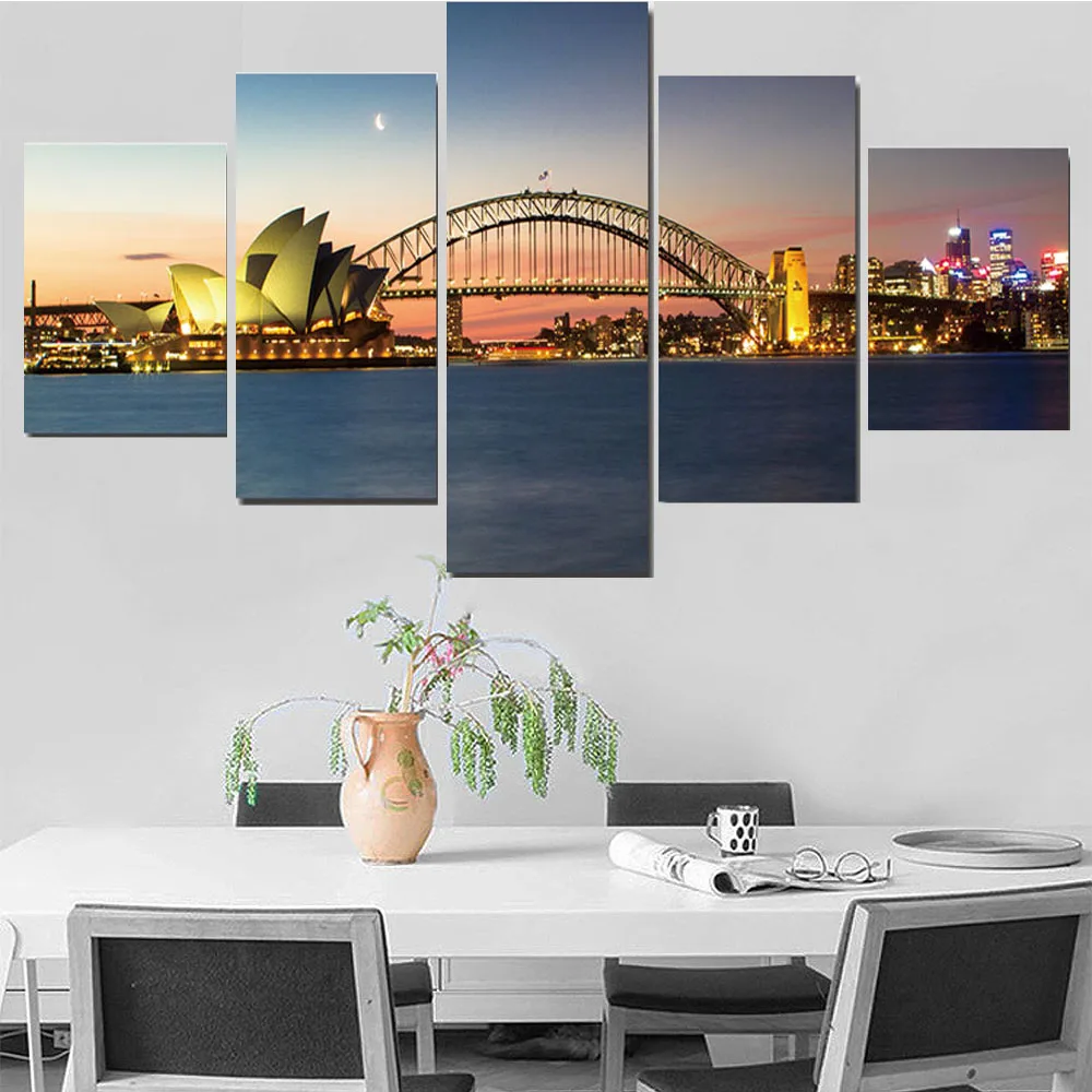 5 Pieces Wall Art Canvas Painting Architecture Bridge Landscape Poster Modern Living Room Bedroom Home Decoration Pictures
5 Pieces Wall Art Canvas Painting Architecture Bridge Landscape Poster Modern Living Room Bedroom Home Decoration Pictures