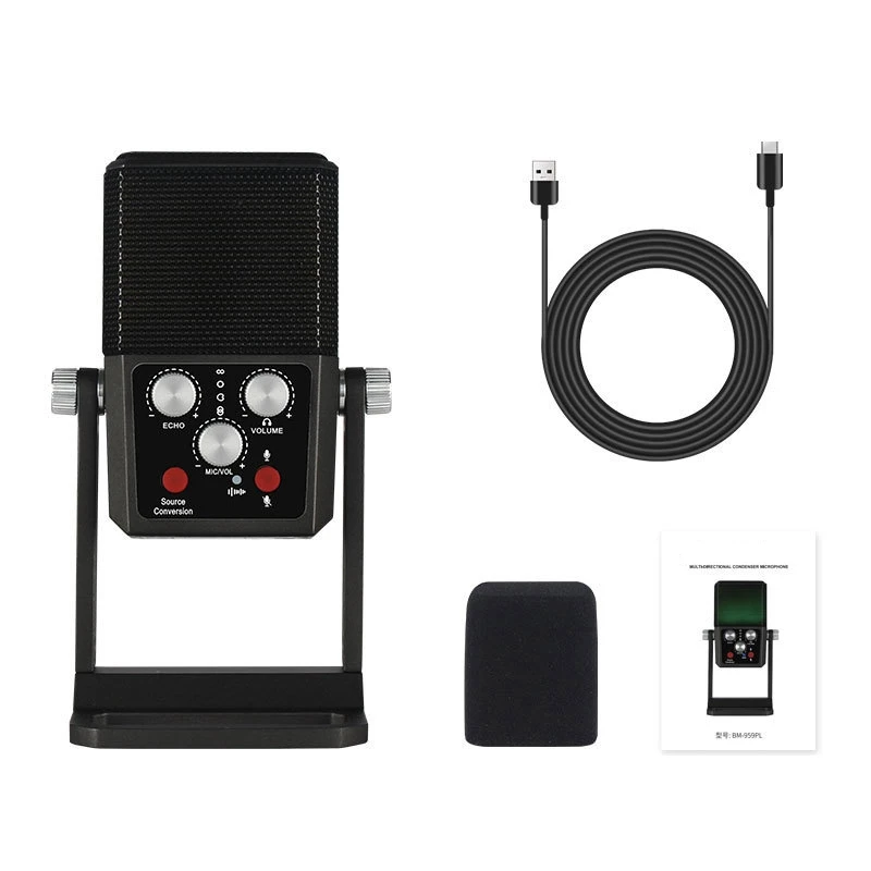 Multi-Point Condenser Microphones, Recording K Song Games, Live Broadcast Equipment, Desktop USB Microphones
Multi-Point Condenser Microphones, Recording K Song Games, Live Broadcast Equipment, Desktop USB Microphones