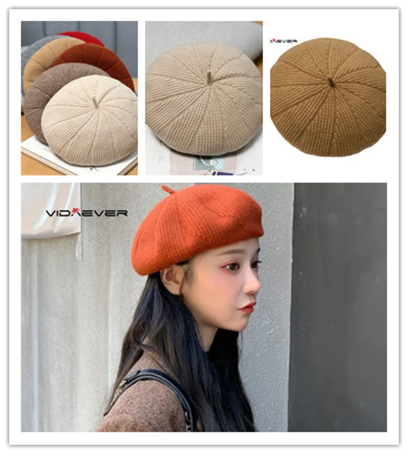 Women Girl Beret French Artist Warm Wool Winter Beanie Hat Retro Vintage Beret Solid Color Winter Hat Berets Caps for Women
Women Girl Beret French Artist Warm Wool Winter Beanie Hat Retro Vintage Beret Solid Color Winter Hat Berets Caps for Women