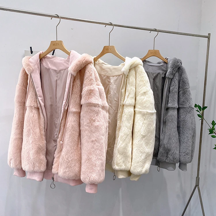 Short Rex-Fur Hooded Ears Cute Coat Jacket Black Real Fur Coat Top Overcoat Blazer Custom Hoodie Warm Jackets Pink Grey Cream 
Short Rex-Fur Hooded Ears Cute Coat Jacket Black Real Fur Coat Top Overcoat Blazer Custom Hoodie Warm Jackets Pink Grey Cream