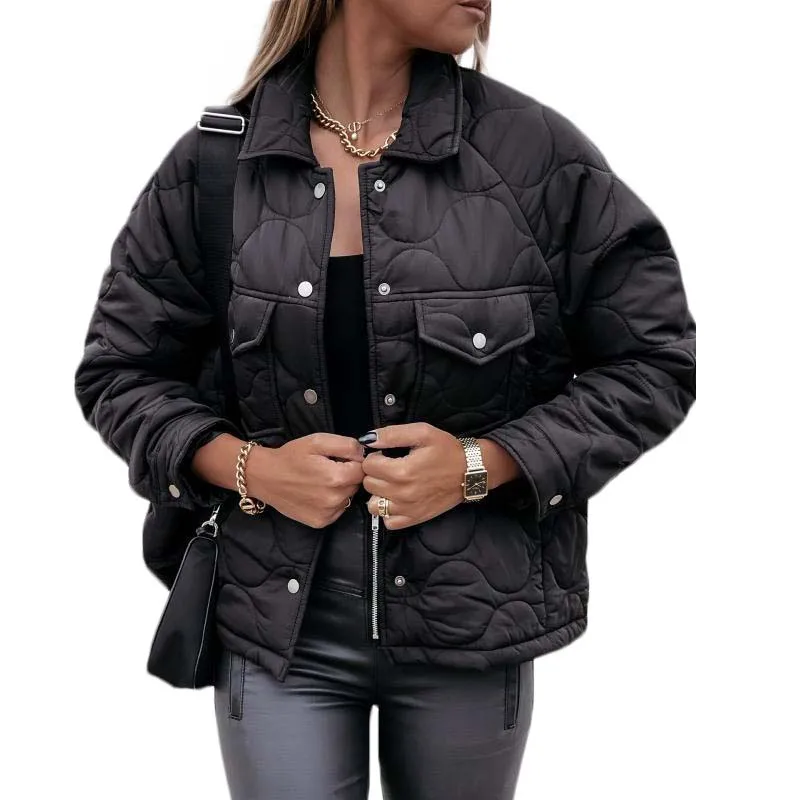 2022 Early Spring Fashion New Women's Outwear Black Long-Sleeve Casual Button-Decorated Thicken Jacket Y834
2022 Early Spring Fashion New Women's Outwear Black Long-Sleeve Casual Button-Decorated Thicken Jacket Y834