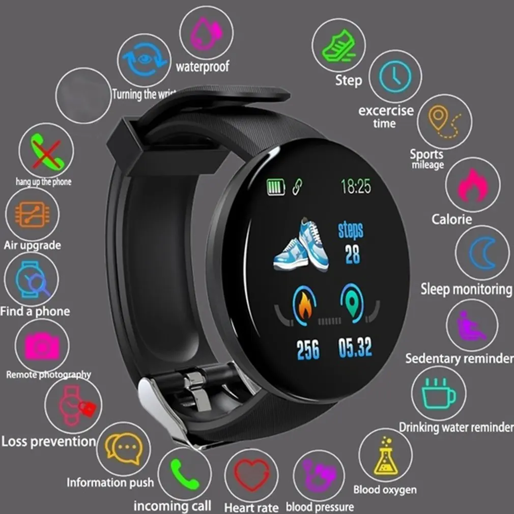 Smart Bracelet Smartband Heart Rate Wristband Waterproof Watch Color Screen Band Health Monitoring Watch
Smart Bracelet Smartband Heart Rate Wristband Waterproof Watch Color Screen Band Health Monitoring Watch
