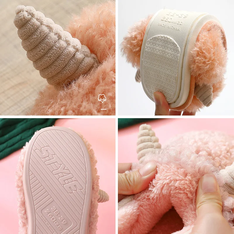 2020 New Women Slippers Men Kids Warm Winter Home Shoes Couples Family Plush Cute Cartoon Deer Horn Cotton Indoor Bedroom Slides
2020 New Women Slippers Men Kids Warm Winter Home Shoes Couples Family Plush Cute Cartoon Deer Horn Cotton Indoor Bedroom Slides