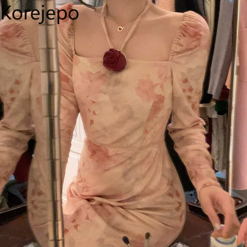 Korejepo Velvet Halter Dress Women's Autumn and Winter 2021 New French Style Floral Long Gentle Style Retro Long Sleeves Dresses
Korejepo Velvet Halter Dress Women's Autumn and Winter 2021 New French Style Floral Long Gentle Style Retro Long Sleeves Dresses