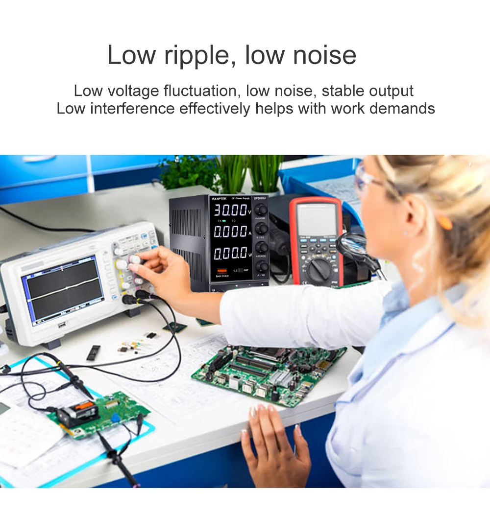 CN Wanptek Adjustable power supply 30V 10A Digital Lab Bench Power Source Stabilized Power Supply Voltage Regulator Switch
CN Wanptek Adjustable power supply 30V 10A Digital Lab Bench Power Source Stabilized Power Supply Voltage Regulator Switch