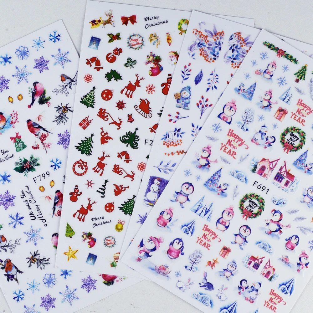 Christmas Tree Santa Socks Nail Art Sticker Elk Sleigh DIY Nail Slider Snowflake Flowers 3D Self Adhesive Nail Decoration Decal
Christmas Tree Santa Socks Nail Art Sticker Elk Sleigh DIY Nail Slider Snowflake Flowers 3D Self Adhesive Nail Decoration Decal