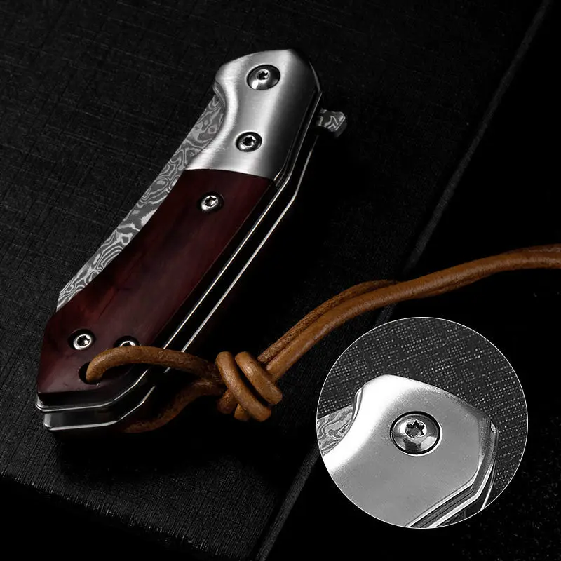 Small Knife Mini Self-Defense Knife Portable Portable a Folding Knife Pocket Key Knife Saber Damascus Steel Knife Folding Knife
Small Knife Mini Self-Defense Knife Portable Portable a Folding Knife Pocket Key Knife Saber Damascus Steel Knife Folding Knife