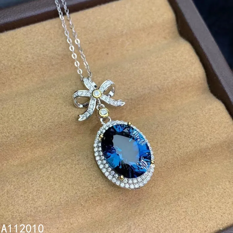 KJJEAXCMY Fine Jewelry 925 Sterling Silver inlaid Natural blue topaz Female Miss Girl Woman exquisite gemstone Pendant Necklace
KJJEAXCMY Fine Jewelry 925 Sterling Silver inlaid Natural blue topaz Female Miss Girl Woman exquisite gemstone Pendant Necklace