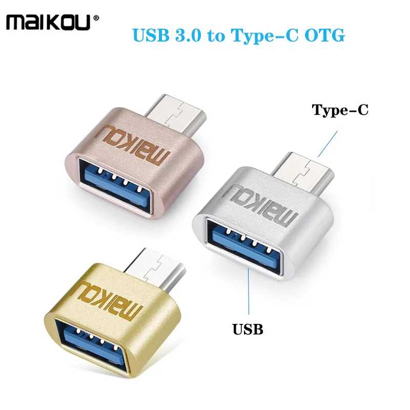Maikou USB 3.1 to USB Type C Adapter OTG Connector for Mobile Phone Laptop Tablets Accessories Connects USB-A to USB-C Devices 
Maikou USB 3.1 to USB Type C Adapter OTG Connector for Mobile Phone Laptop Tablets Accessories Connects USB-A to USB-C Devices