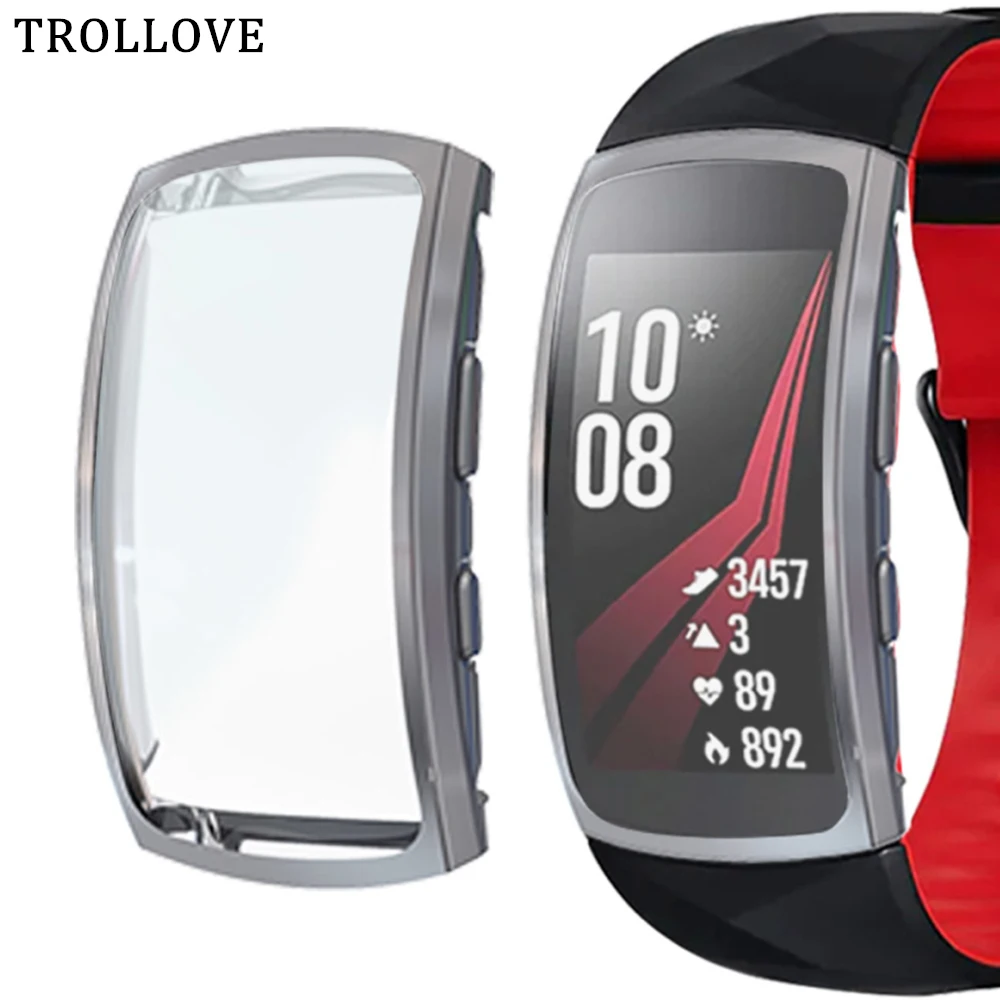 Защитный экран для Samsung Gear Fit 2 Pro мягкий Ультратонкий Прозрачный чехол из ТПУ с