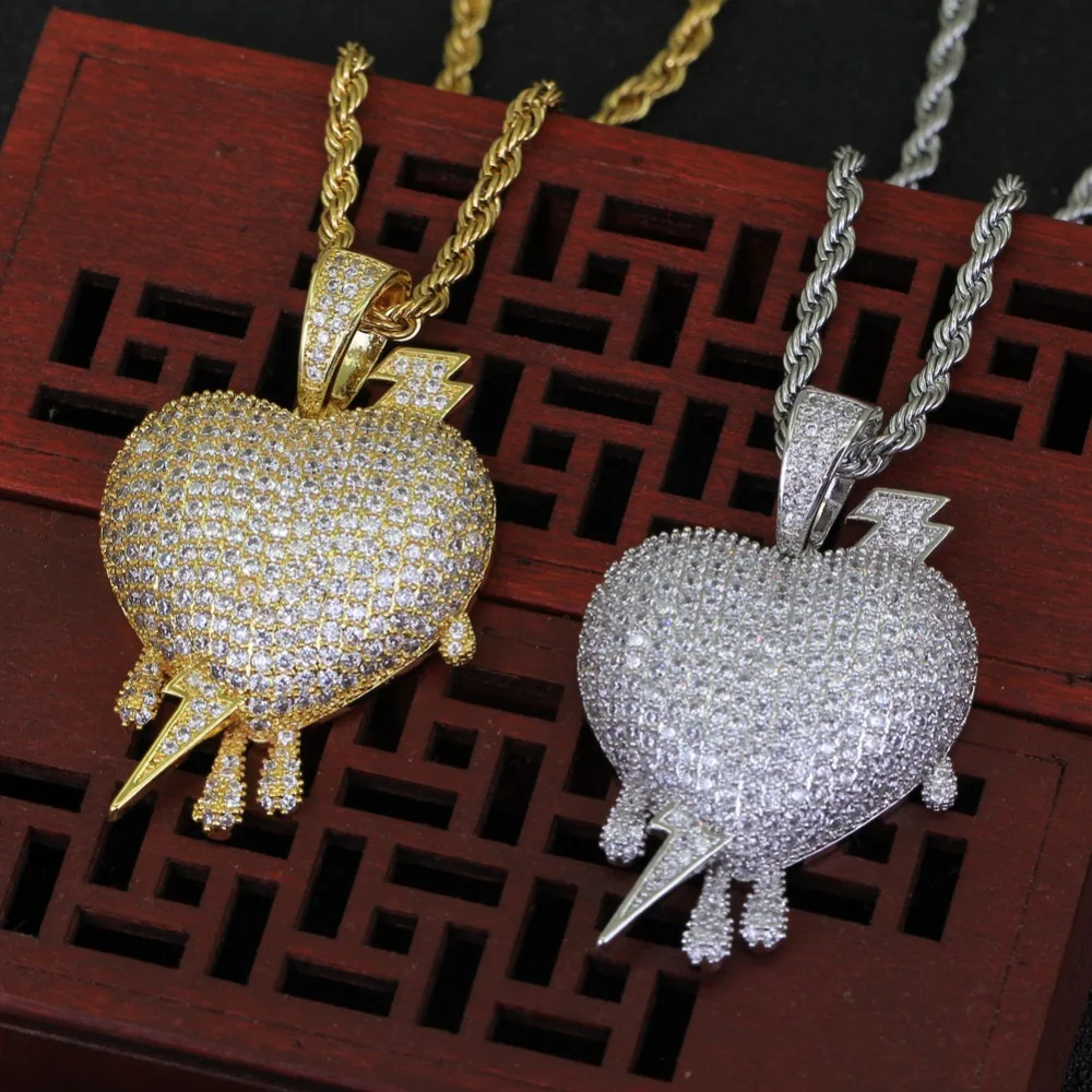 hip hop jewelry Fashion Charm Hip Hop Iced Brass CZ Arrow Pierces The Heart Pendant Necklace Party Jewelry Gift ForMen and Women
hip hop jewelry Fashion Charm Hip Hop Iced Brass CZ Arrow Pierces The Heart Pendant Necklace Party Jewelry Gift ForMen and Women