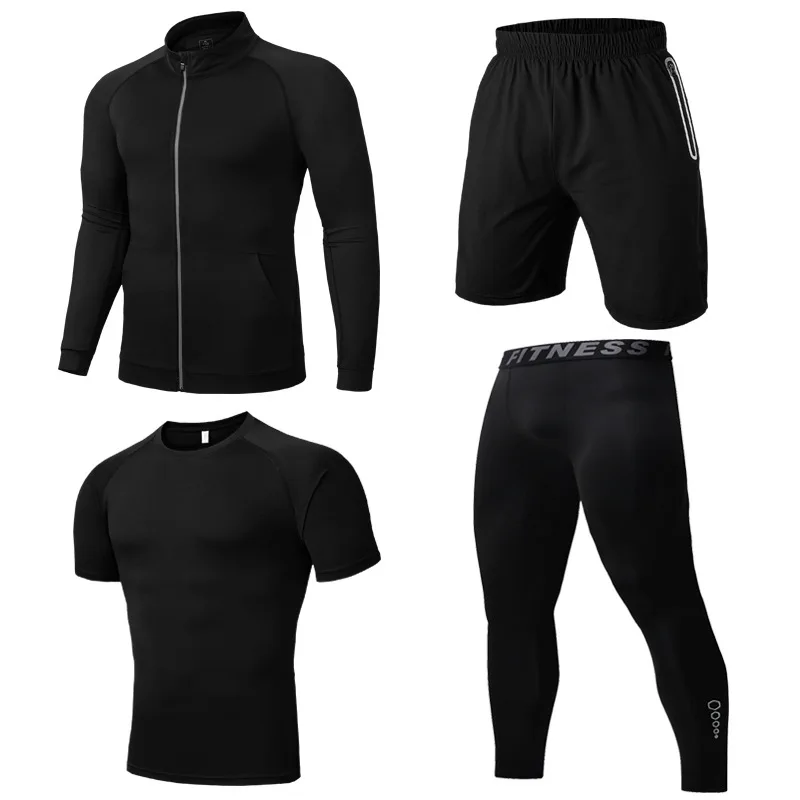 4pcs / set Men's Workout Sports Suit Gym Fitness Compression Clothes Running Jogging Sport Wear Exercise Workout Tights NANYJ24
4pcs / set Men's Workout Sports Suit Gym Fitness Compression Clothes Running Jogging Sport Wear Exercise Workout Tights NANYJ24